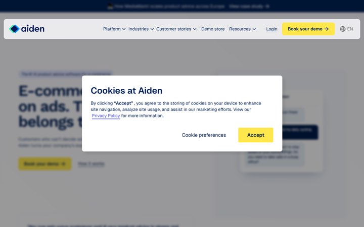 Website van Aiden