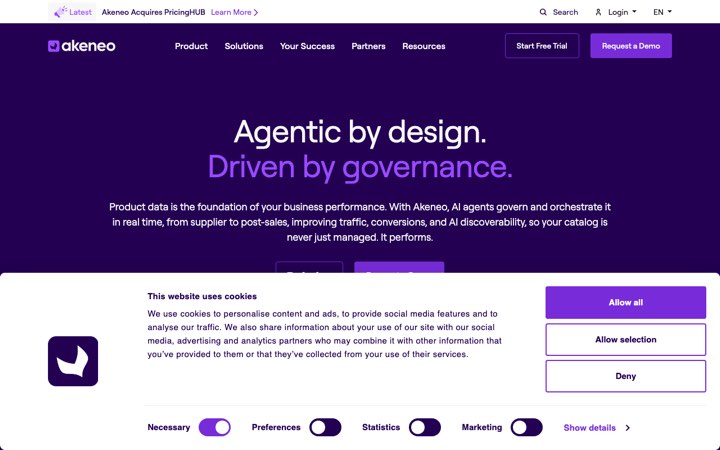 Website van Akeneo