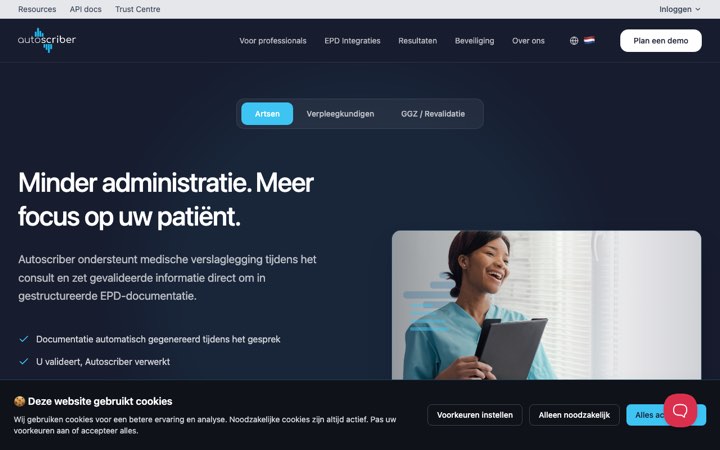 Website van Autoscriber