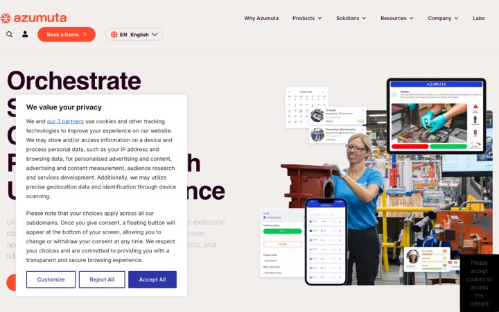 Website van Azumuta