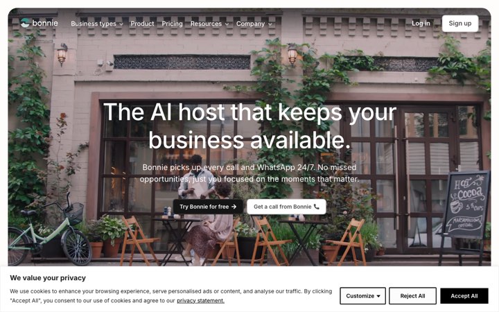 Website van Bonnie
