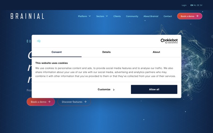 Website van Brainial