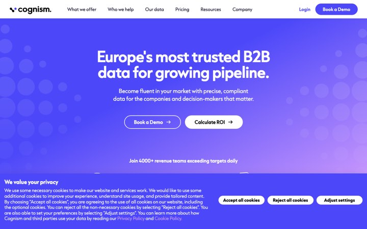 Website van Cognism