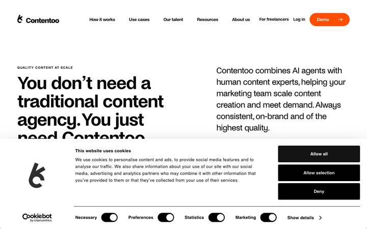 Website van Contentoo