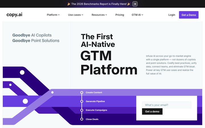 Website van Copy.ai