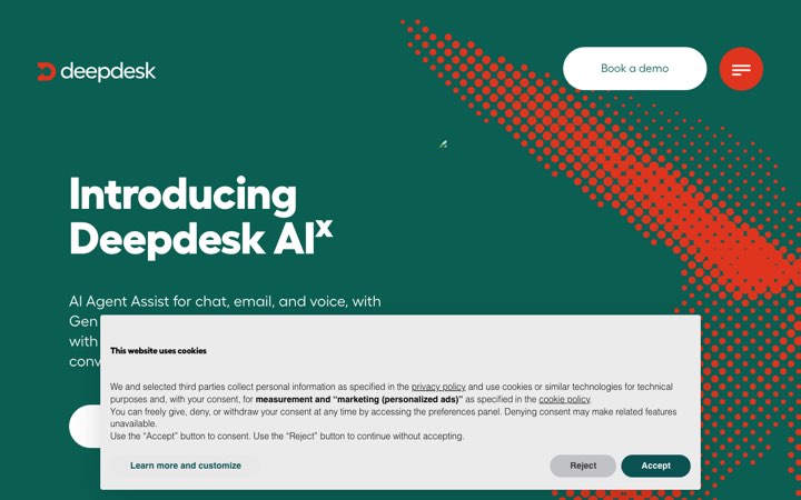 Website van Deepdesk
