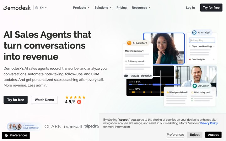 Website van Demodesk