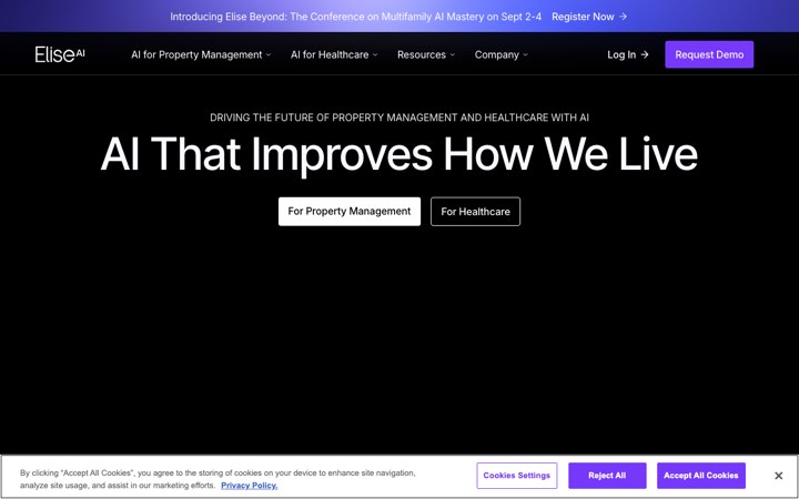 Website van EliseAI