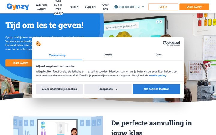 Website van Gynzy