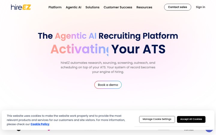 Website van hireEZ