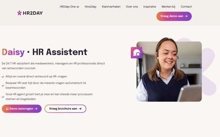 Website van Daisy (HR2day)