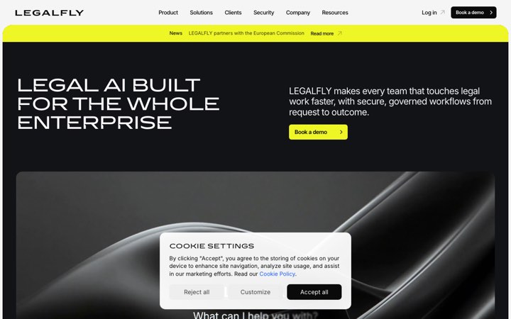 Website van LegalFly