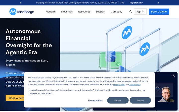 Website van MindBridge