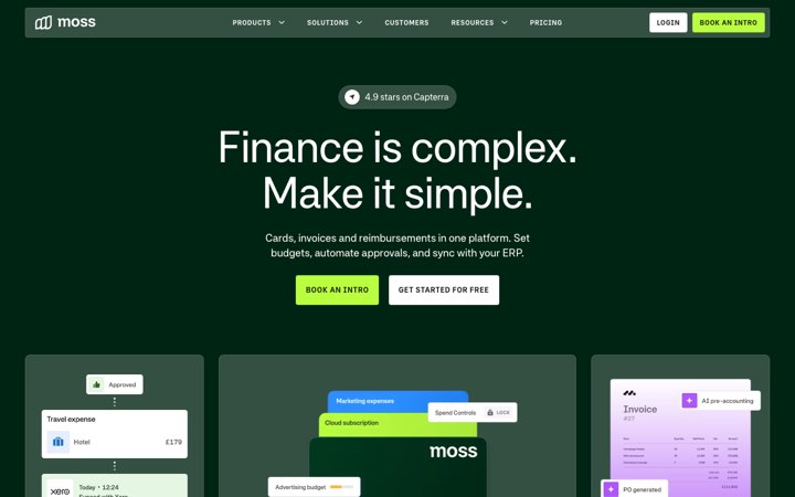 Website van Moss