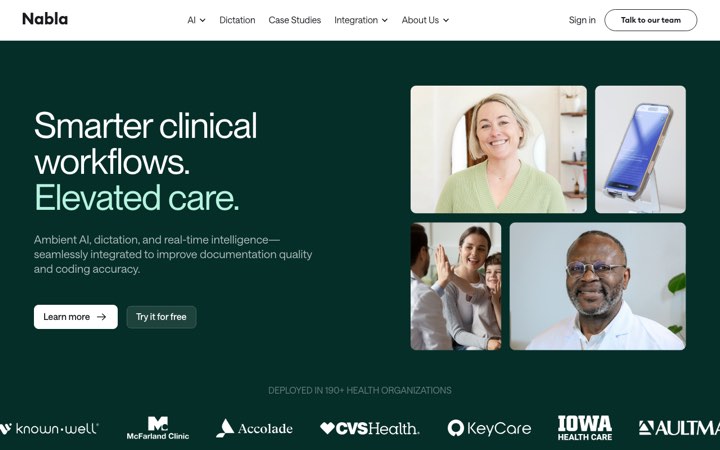 Website van Nabla