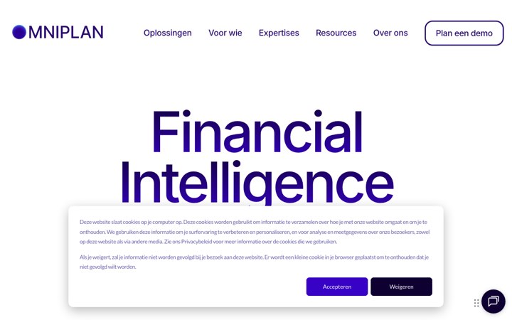 Website van Omniplan AI Assistent