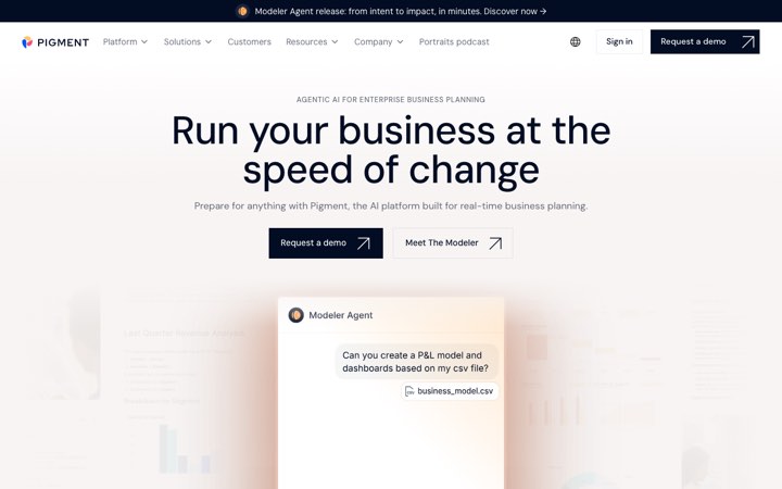 Website van Pigment