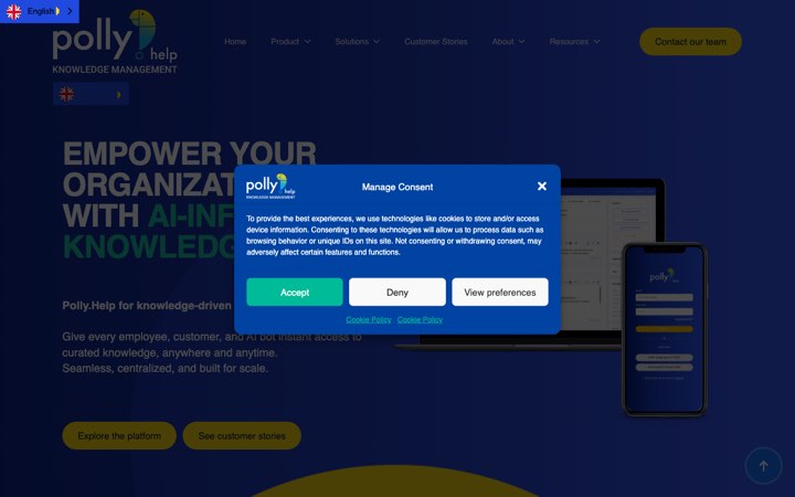 Website van Polly
