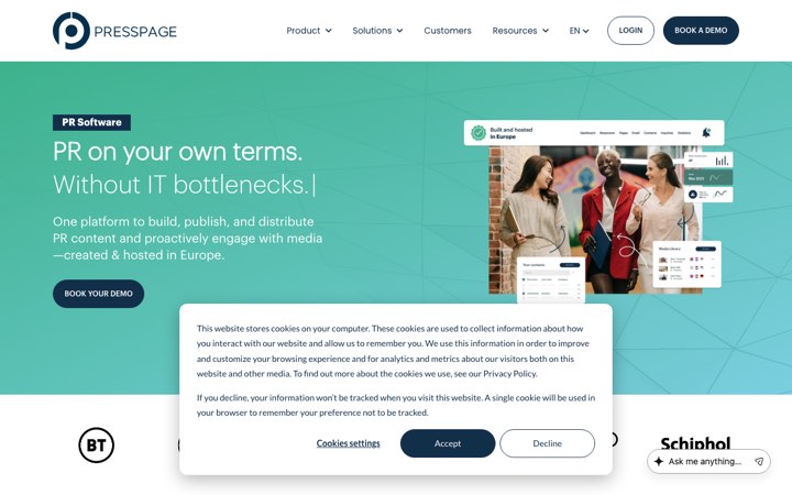 Website van Presspage