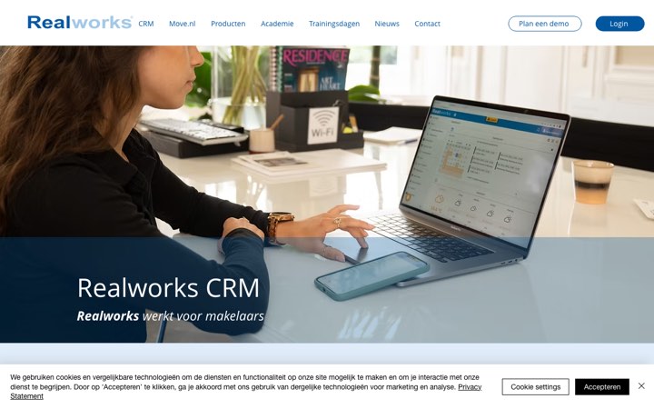 Website van Realworks AI Aanbiedingstekst