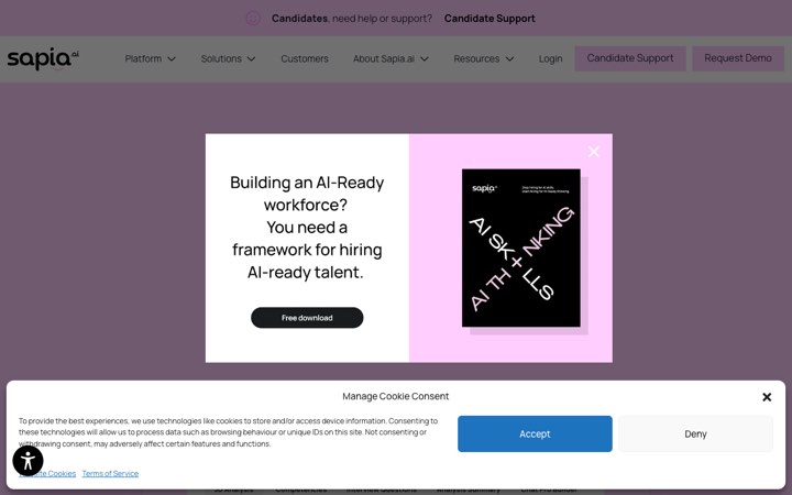 Website van Sapia.ai