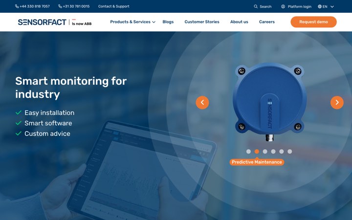 Website van Sensorfact