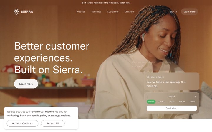 Website van Sierra