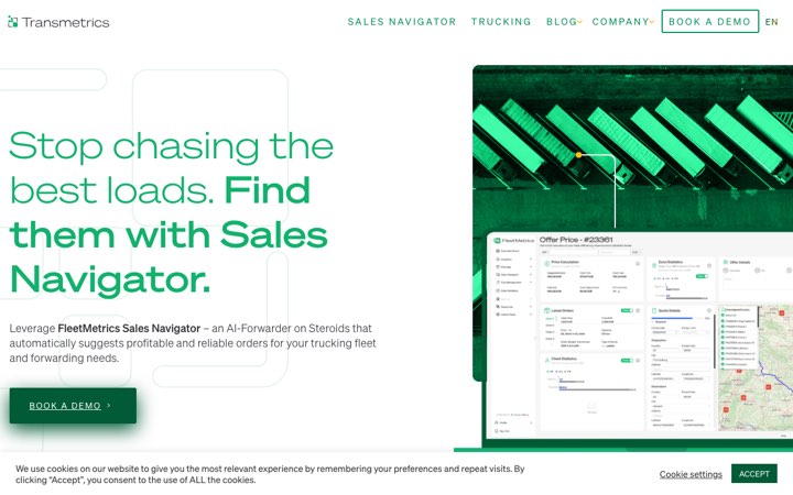 Website van Transmetrics