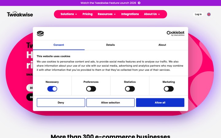 Website van Tweakwise