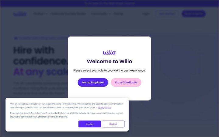 Website van Willo