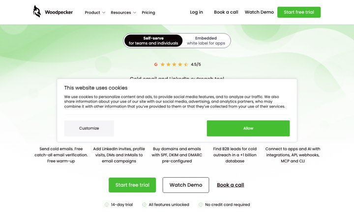 Website van Woodpecker
